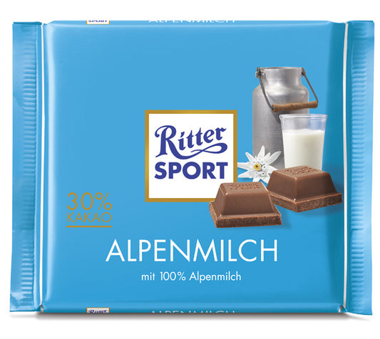 Ritter Sport Alpenmilch (Alpine Milk) - 100 g
