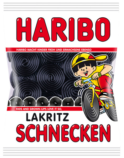 Haribo Liquorice Wheels - 175 g