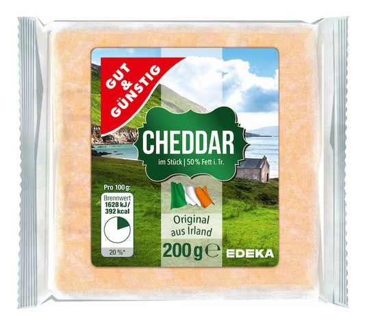 Gut & Günstig Irish Cheddar - 200 g