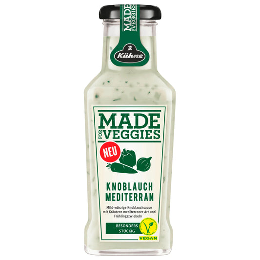 Kühne Made for Veggies Garlic Sauce Mediterranean vegan - 235 ml