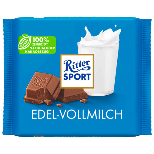 Ritter Sport Edel Vollmilch (fine whole milk) - 100 g