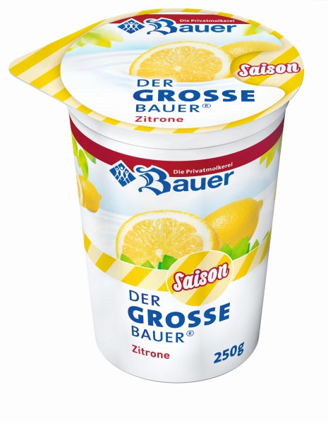 Bauer Fruit Yogurt Lemon - 250 g
