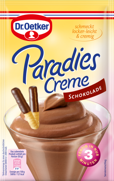 Dr. Oetker 'Paradise Crème' Chocolate - 74 g