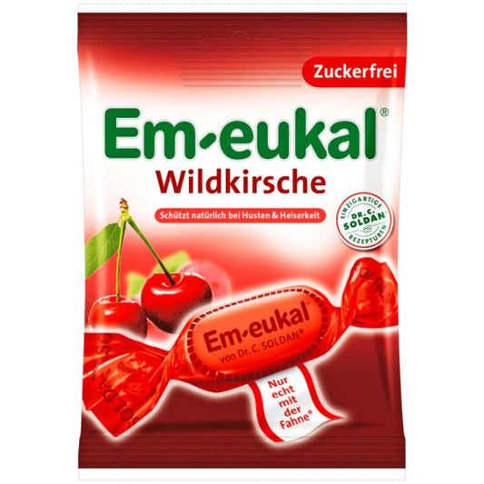 Em-Eukal Wild Cherry Cough Drops - 75 g