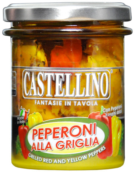 Castelino Italian Grilled Red and Yellow Peppers - 212 ml
