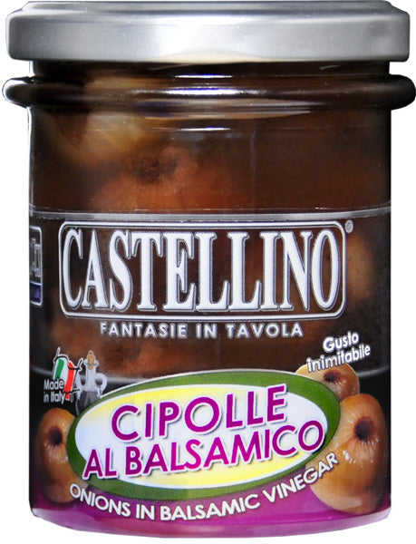 Castelino Italian Borettana Onions in Balsamic Vinegar - 212 ml