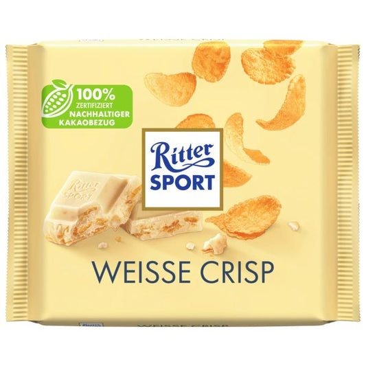 Ritter Sport Weiss und Crisp (White and Crisp) - 100 g