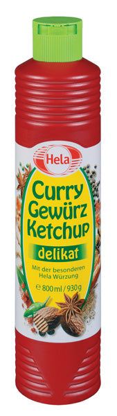 Hela Curry-Gewürz Ketchup Delikat - 800 ml