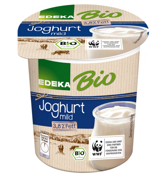 Edeka Organic Yoghurt Plain 3.8% fat - 150 g