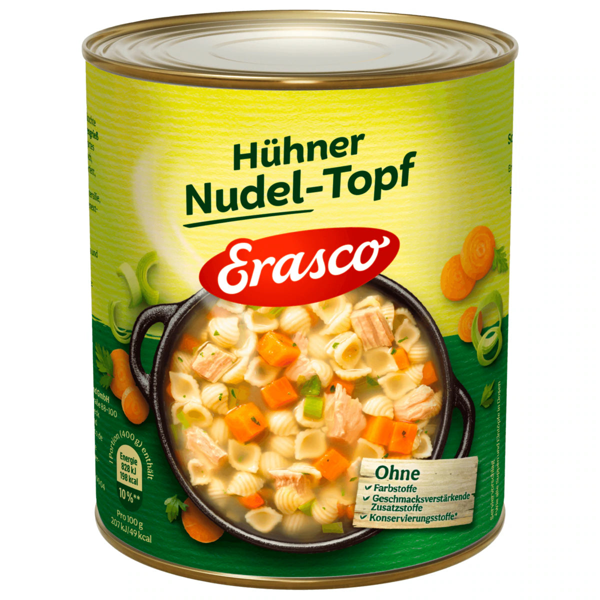 Erasco Hühner Nudel-Topf - 800 ml