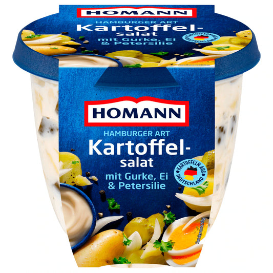 Homann Kartoffelsalat Hamburger Art mit Gurke, Ei und Petersilie - 400 g