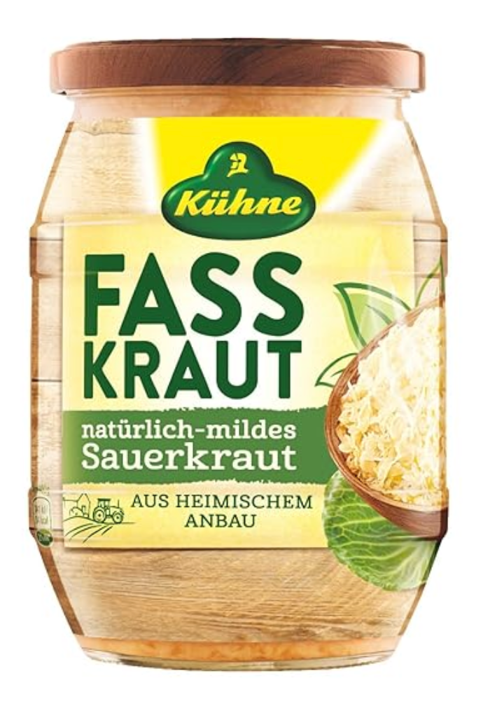 Kühne Fasskraut natural & mild Sauerkraut - 680 ml