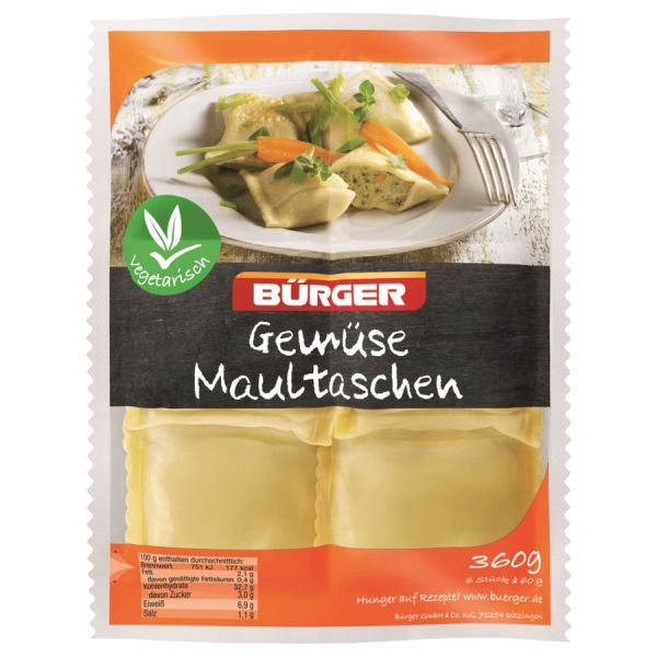 Bürger Maultaschen Gemüse - 360 g
