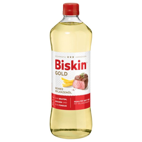 Biskin Reines Pflanzenöl Gold - 750 ml
