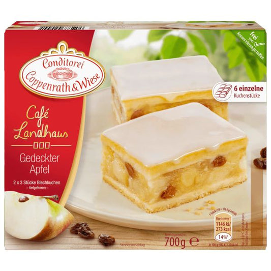 C&W Café Landhaus gedeckter Apfel-Blechkuchen - 700 g