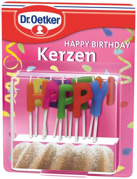 Dr. Oetker Happy Birthday Kerzen - 100 g