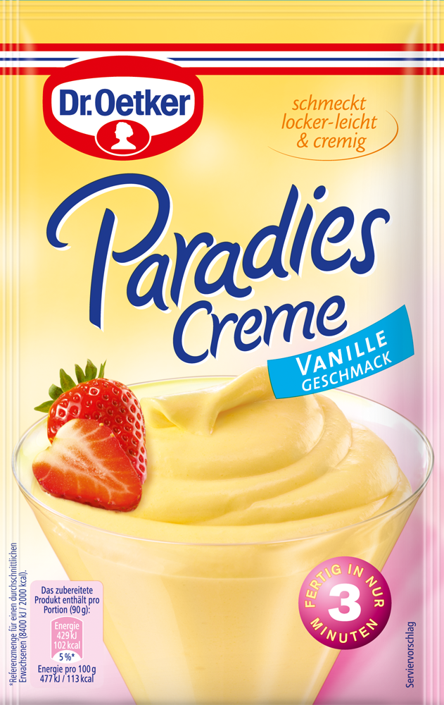 Dr. Oetker Paradies Creme Vanille - 60 g