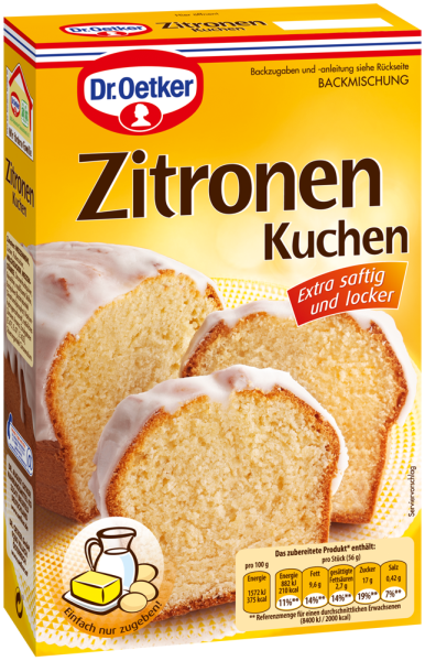 Dr. Oetker Lemon Cake - 485 g