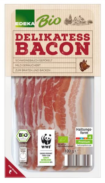 Edeka Bio Delikatess Bacon - 100 g