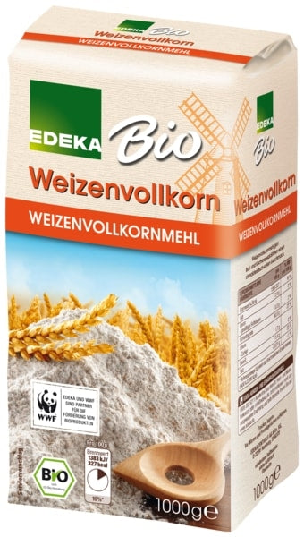 Edeka Organic Whole Grain Wheat Flour - 1000 g