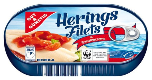 Herring Filet in Tomato Cream with Tomato Chunks - 200 g