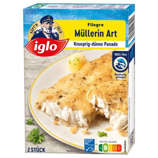 Iglo Filegro Pollock Filet Meunière - 250 g