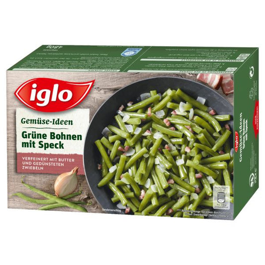 Iglo Gemüse-Ideen Grüne Bohnen mit Speck - 480 g