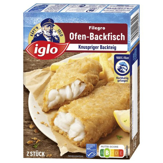 Iglo Filegro Traditioneller Ofen-Backfisch - 240 g