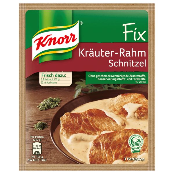 Knorr Fix Kräuter Rahm Schnitzel - 47 g