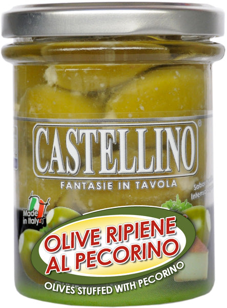 Castelino Italienische Oliven gefüllt mit Pecorino Crème - 212 ml