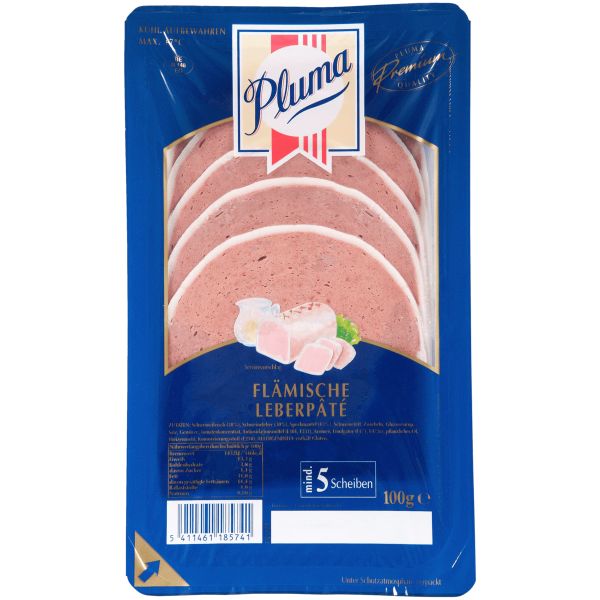 Pluma Flämische Leberpastete geschnitten - 100 g