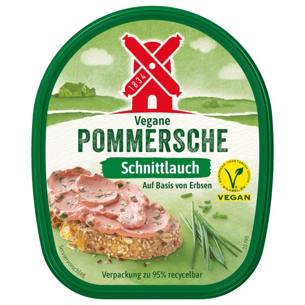 Rügenwalder Vegetarische Leberwurst mit Schnittlauch - 125 g