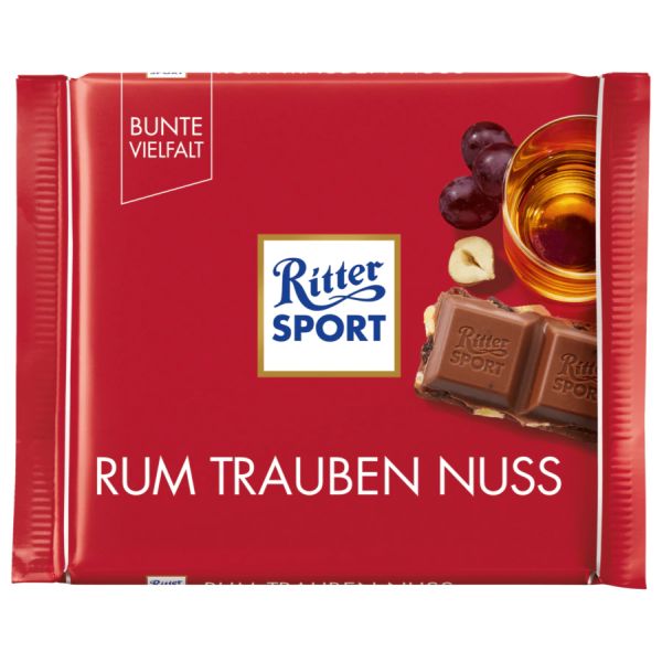Ritter Sport Rum Trauben Nuss - 100 g