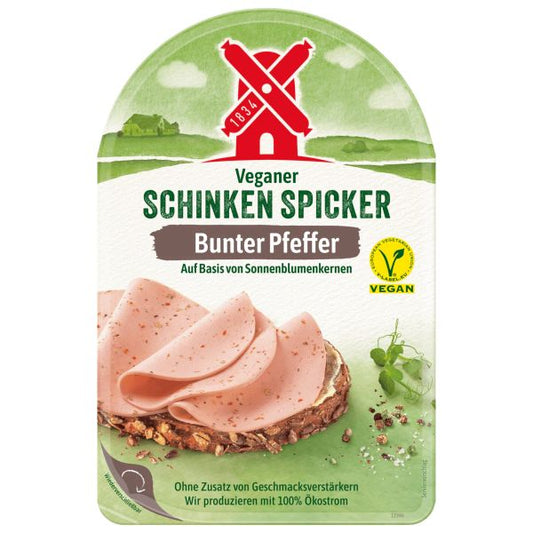 Rügenwalder Vegetarischer Schinken Spicker Bunter Pfeffer - 80 g