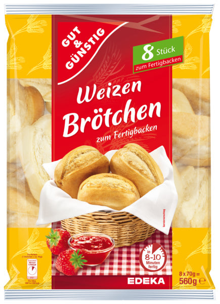 Wheat Rolls (Gut & Günstig) - 560 g