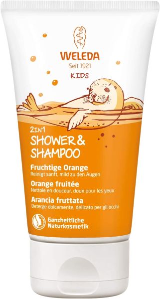 Weleda Kids Shower & Shampoo Fruchtige Orange - 150 ml